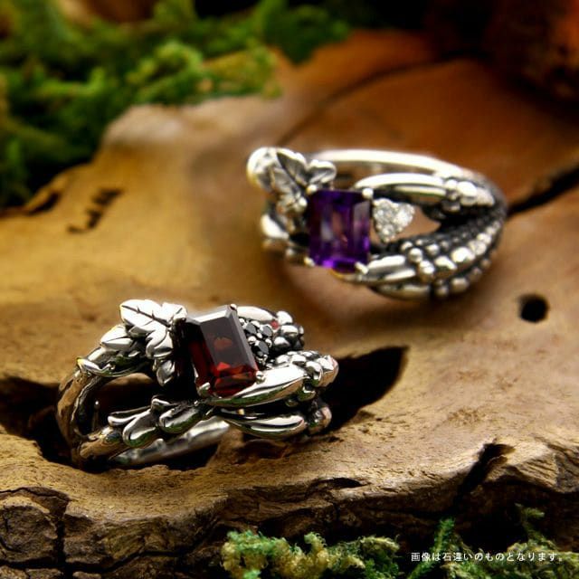 要見積もり】ブラッディマリー バルブリング w/アメシスト/ホワイト  