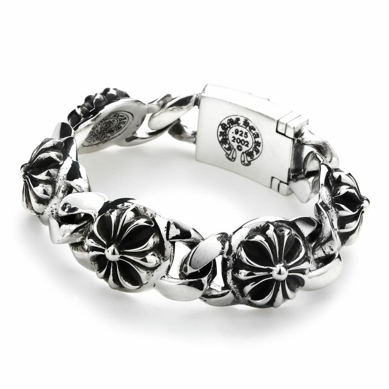 低価NEW】 クロムハーツ Chrome Hearts クロスリンク ブレスレット 6