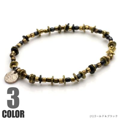 アンプジャパン amp japan Hybrid Star Concho Layered Bracelet ハイブリッド スター コンチョ レイヤード  ブレスレット - ネイビー | ジュエリーコネクション Jewelry Connection