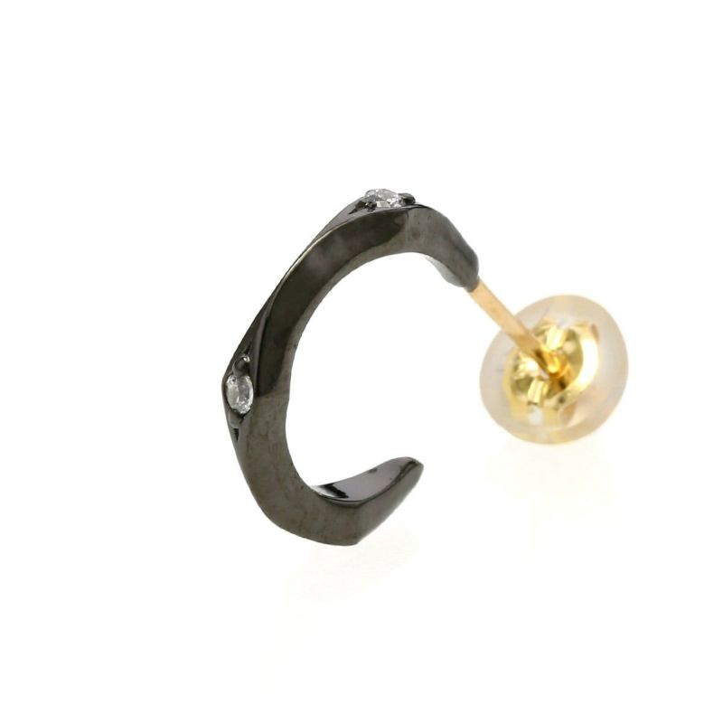 Velvet Lounge エッジングフープピアス ヴェルヴェットラウンジ Velvet Lounge ヴェルヴェットラウンジ V-VLE040W-D