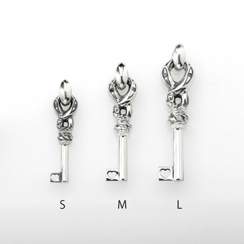 ロンワンズLONE ONESクレーンキーペンダントM シルクリンク ブルーダイヤ ロンワンズ クレーンキーペンダント M w/シルクリンク