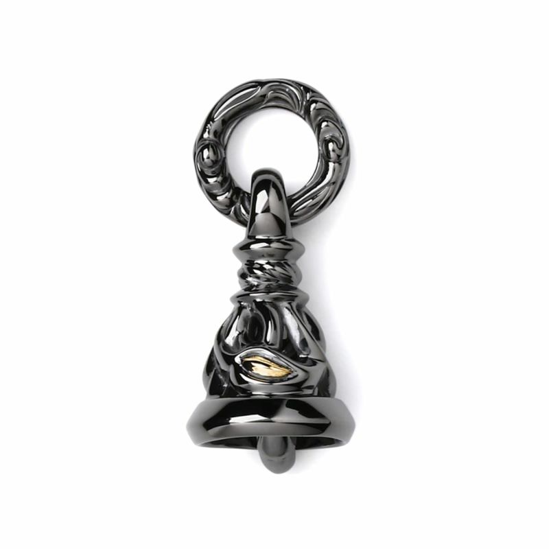 ロンワンズ BLACK EDITION クレーンベル ペンダント M w/ ブラック