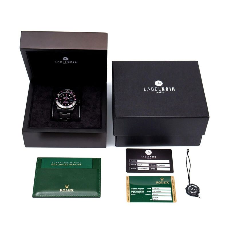 ロレックス カスタム】Label Noir - LN045C - RS - 116610 ROLEX ロレックス カスタム】Label Noir - LN045C - RS - 116610 ROLEX