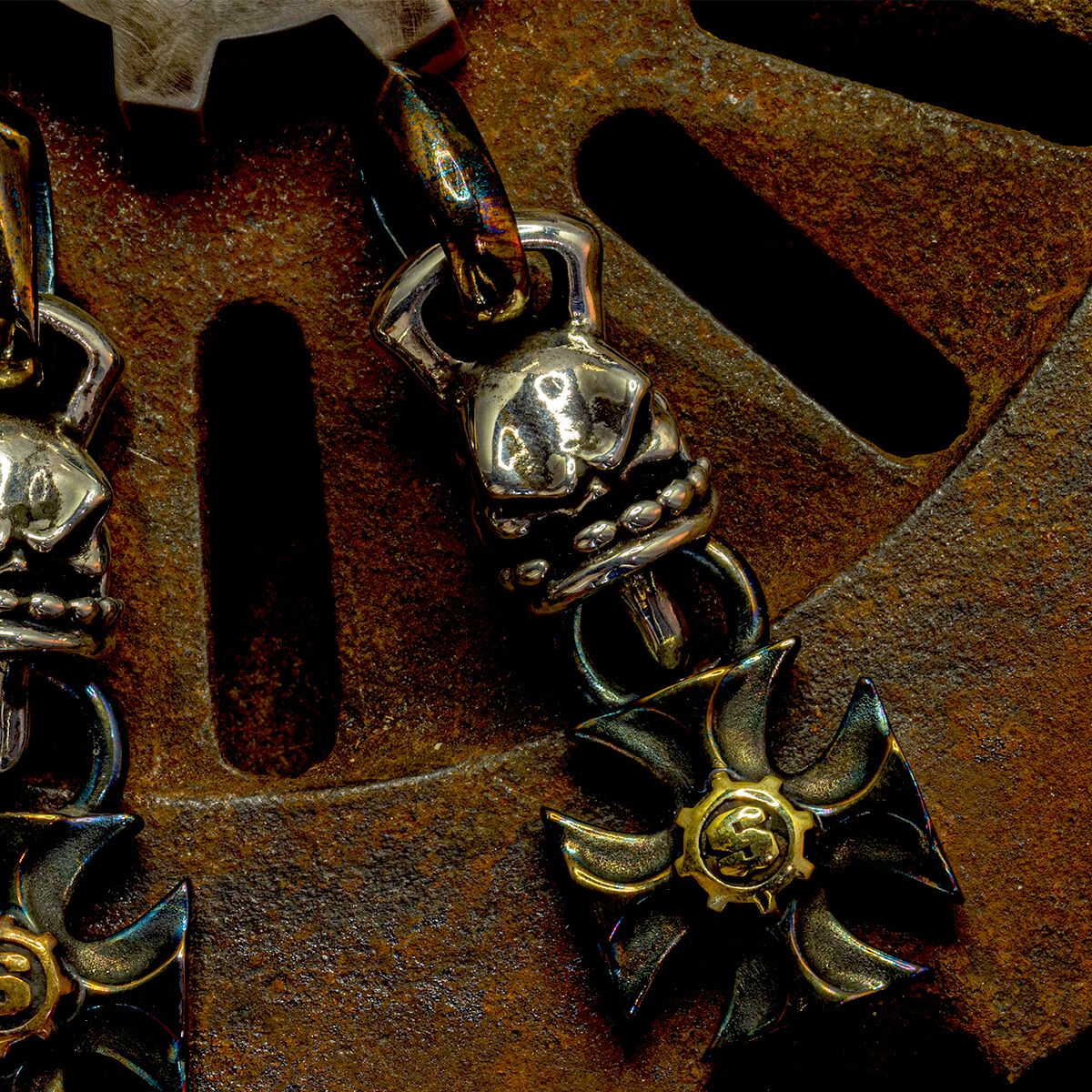 スターリンギア 【カスタム】マイクロSOB/ブラスSギアロゴペンダントw