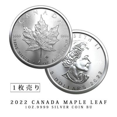 カナダ メイプルリーフ銀貨　2022年　10枚セット