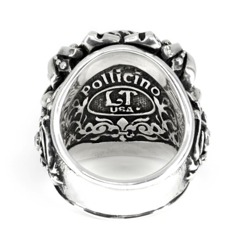 レザーズアンドトレジャーズ ポープズインレイリング w/ストーンクロス