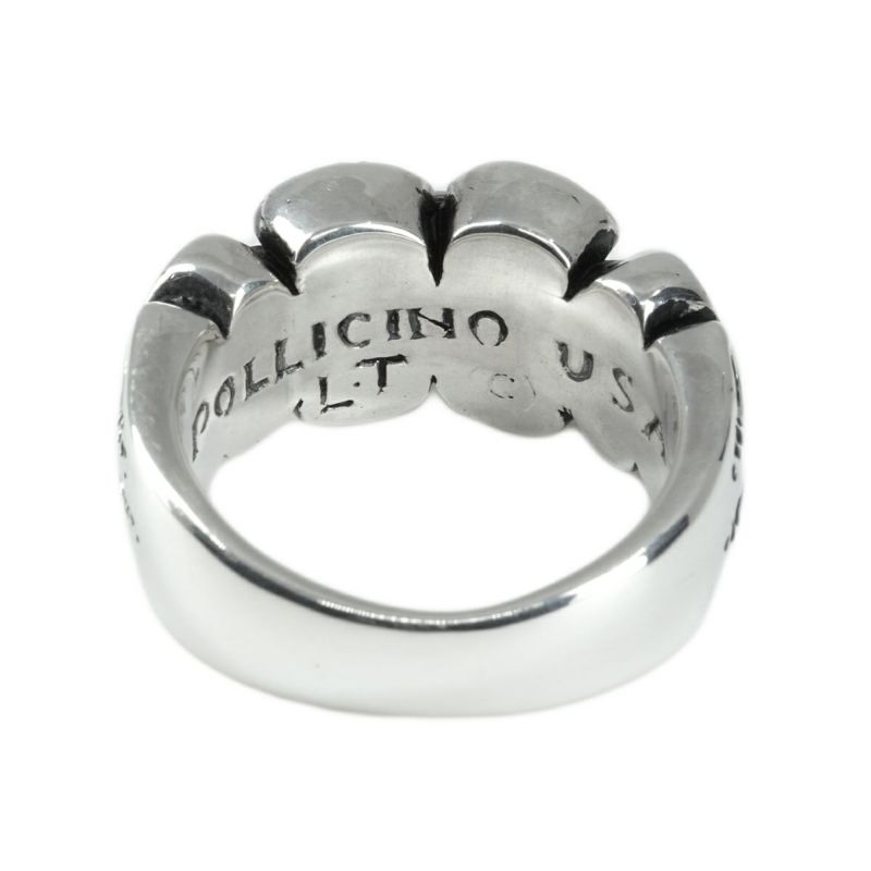 レザーズアンドトレジャーズ シェブロンリング w/ダイヤモンドパヴェ