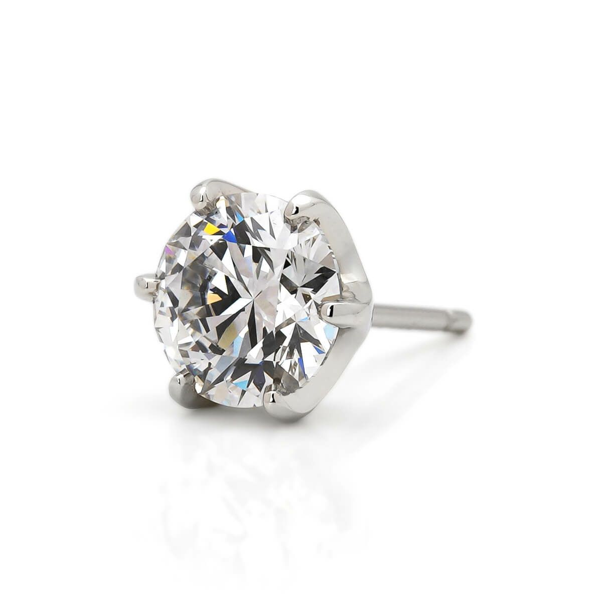 1.0ct （IGI鑑定書付） ラボグロウンダイヤモンド プラチナ ピアス（両  