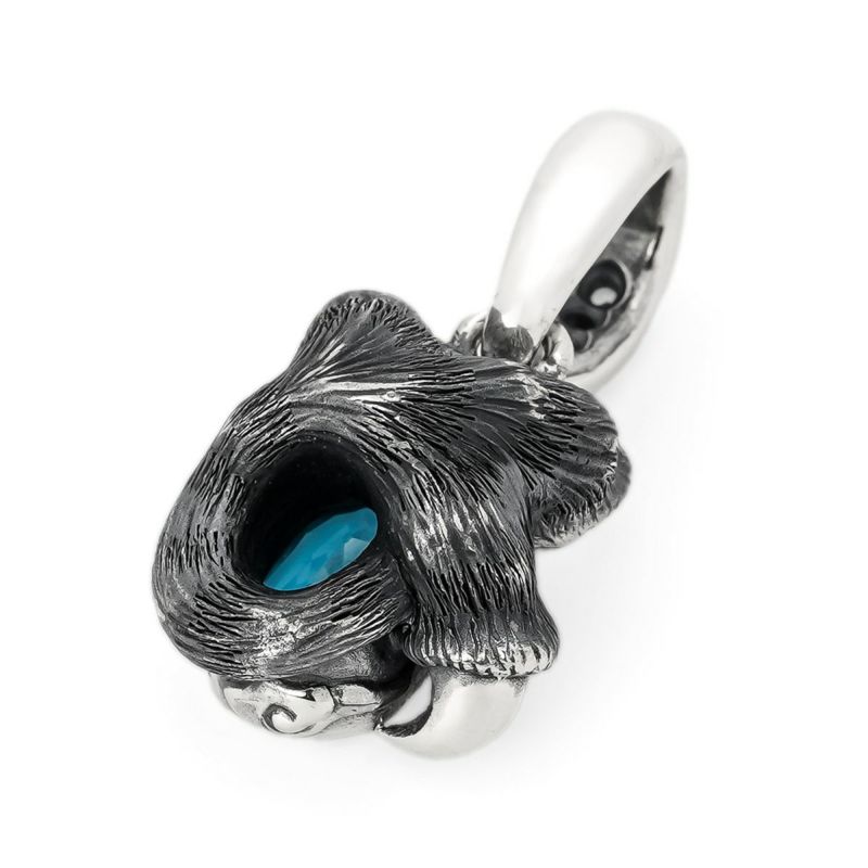 ブラッディマリー 白虎ペンダント w/スイスブルートパーズ/スカイ