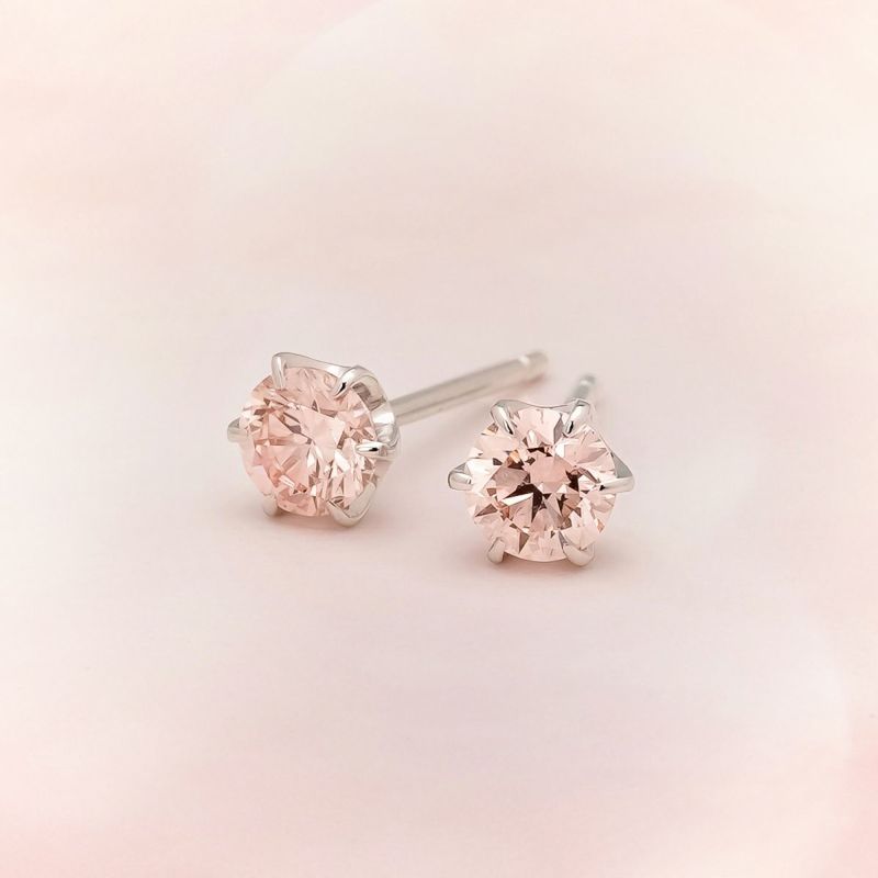 PINK0.25ct×2（ソーティング付）ラボグロウンダイヤモンド