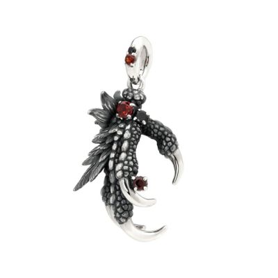 ブラッディマリー ロックバードピアス -神烏- w/ロードライト