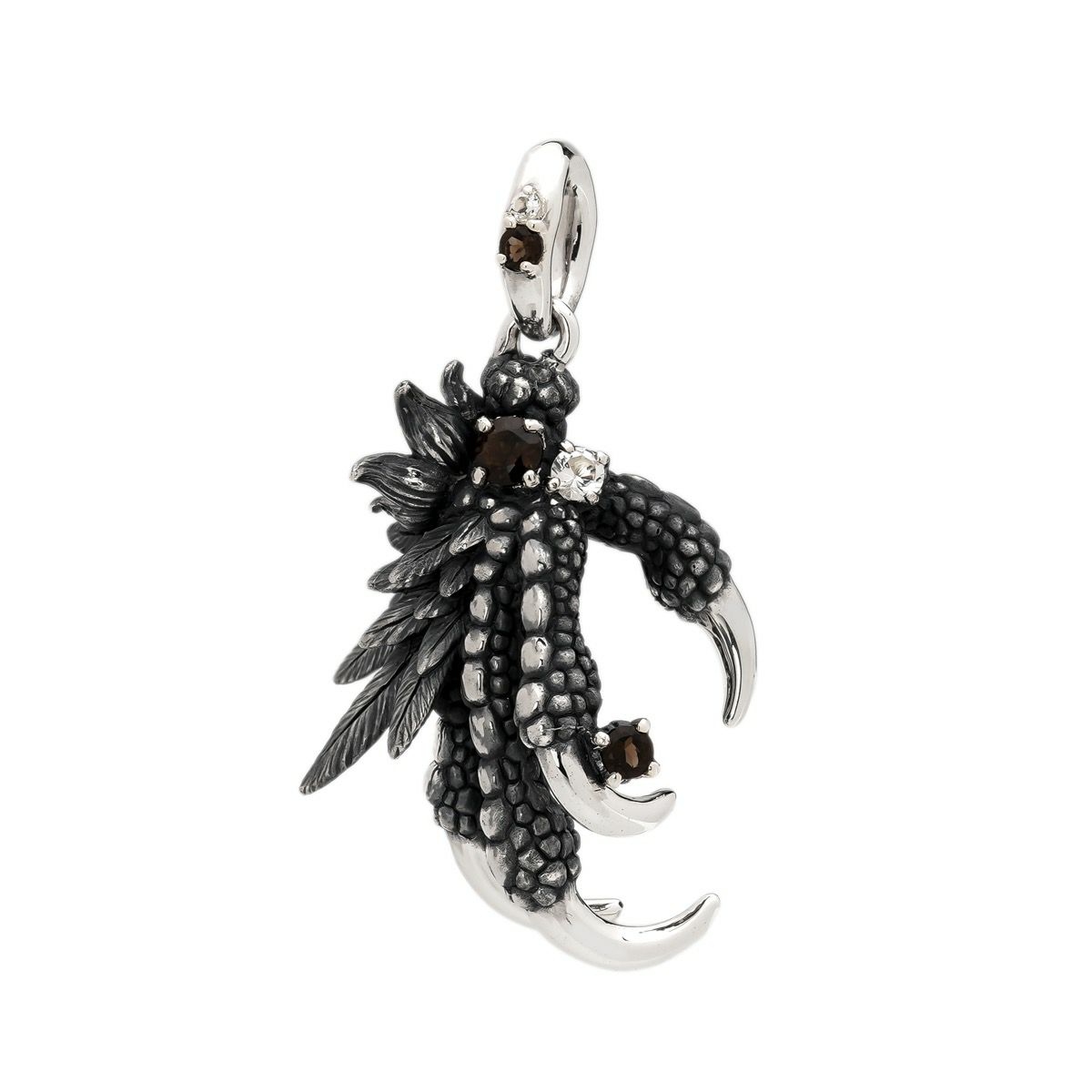 ブラッディマリー ロックバードピアス -神烏- w/インペリアルトパーズ