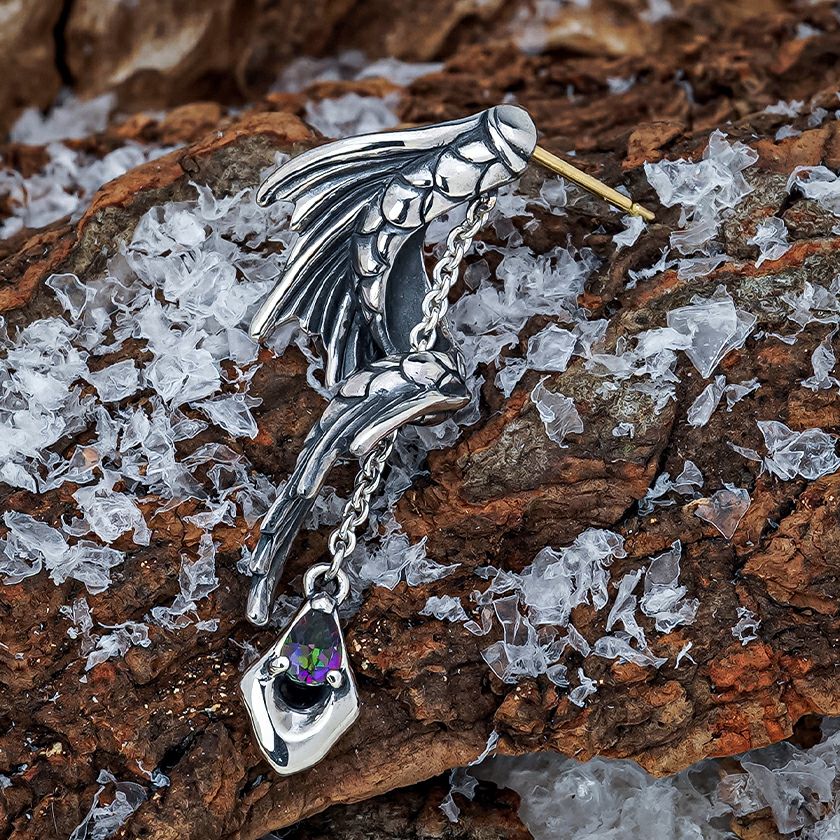 ブラッディマリー オーケアノスピアス w/ロンドンブルートパーズ